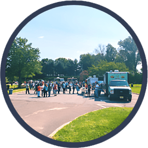 picture of corporate food truck catering