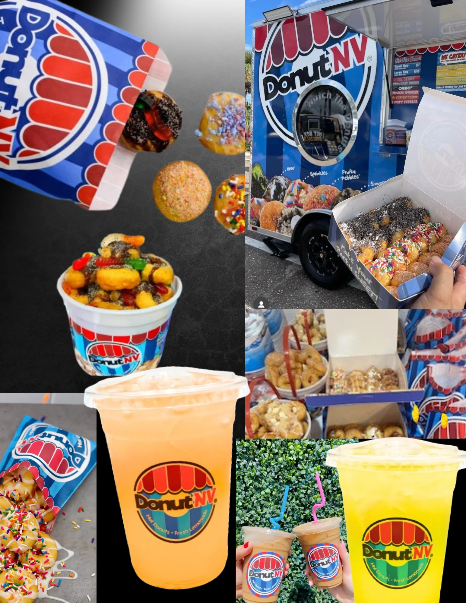 donut nv food collage pic