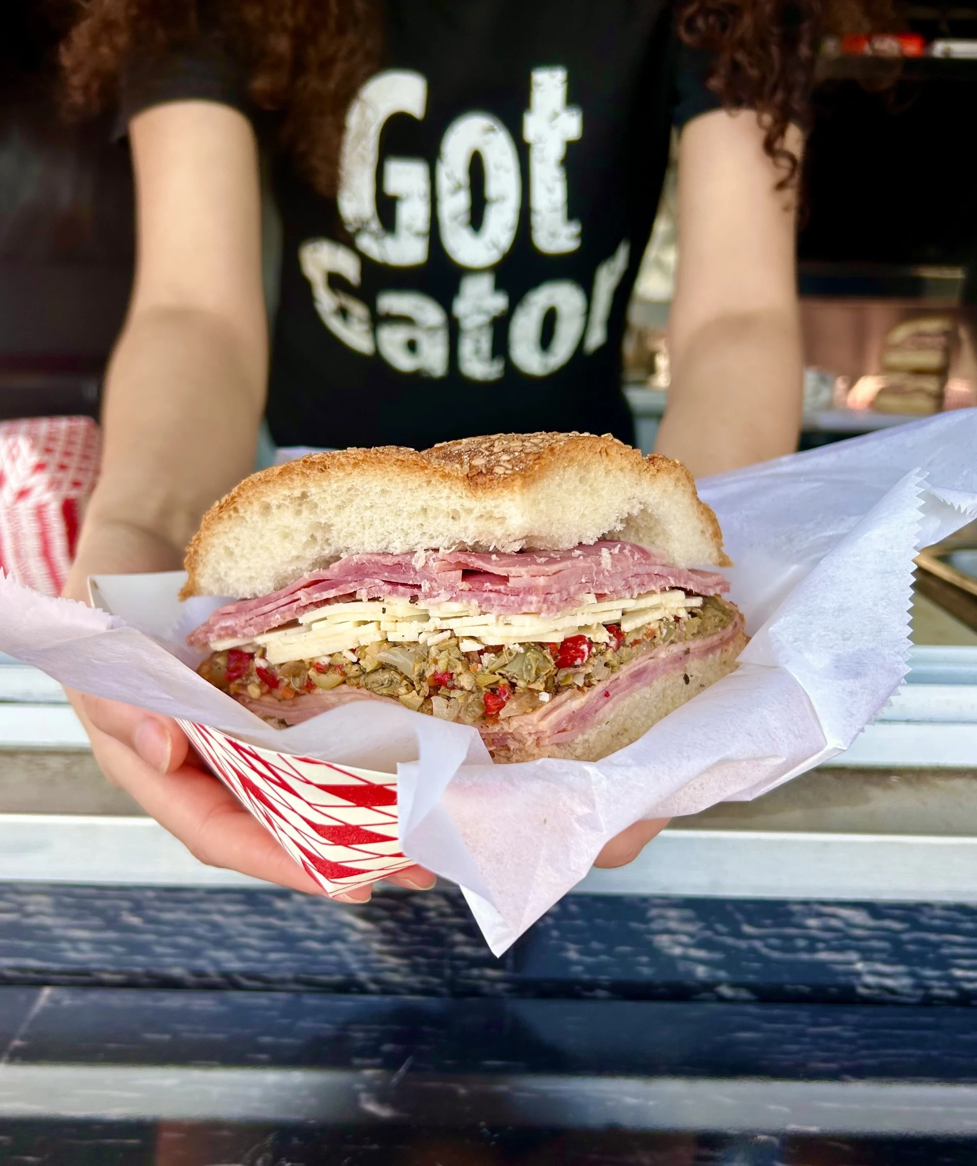 Beck's Cajun Cruiser Muffuletta